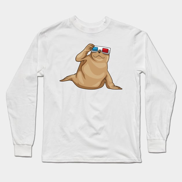 Seal Glasses Long Sleeve T-Shirt by Markus Schnabel